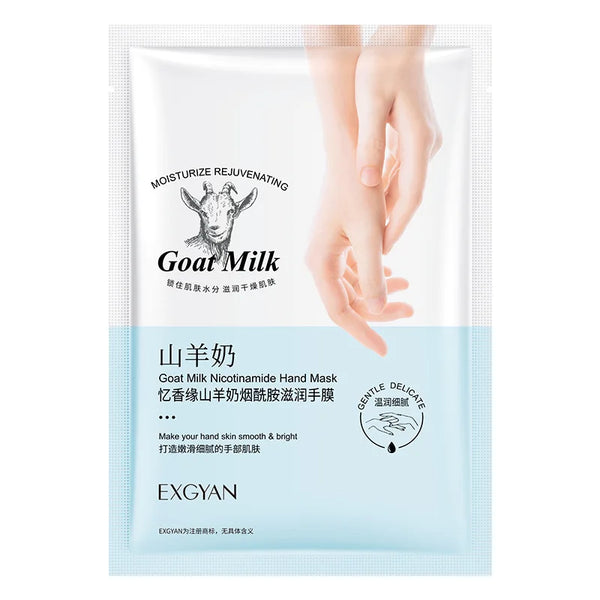 5 Pairs Goat Milk Hand Mask Skincare Nourishing Moisturizing Brightening Exfoliating Remove Dead Skin Hands Skin Care Products