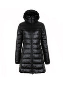 NewBang Plus 8XL 7XL Ladies Coats Long Winter Hat Detachable Down Jacket Ultra Light Down Jacket Women Hooded Female Warm Coat