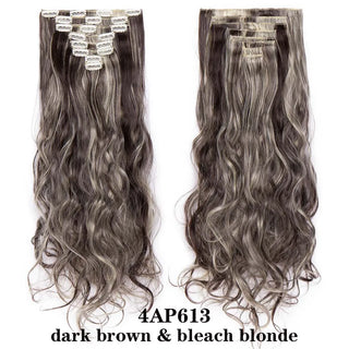 Buy 4ap613 HAIRRO 24Inches 170g 36 Colors Long Straight Synthetic Hair Extensions Clips in High Temperature Fiber Black Brown Hairpiece