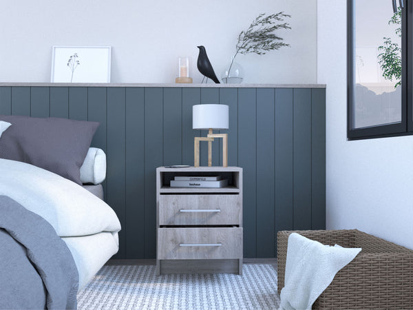 Nightstand Cartiz, Bedroom, Light Gray