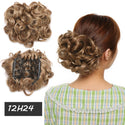 BENEHAIR Synthetic Scrunchy Hair Bun Messy Hair Bun Curly Chignon Hairpiece for Women Hair Combs Clip in Hair Extension Updo