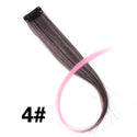 Alileader Clip on Hair Extension 57Color Ombre Straight Hair Extension Clip in Hairpieces High Temperature Faber Hair Pieces