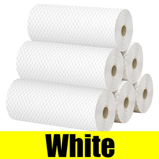 Buy white 600/50pcs Kitchen Disposable Rags Reusable Non-Woven Cleaning Cloths Washing Dishcloths Rag Cloth Towels Scouring Pads Wholesale