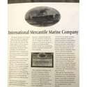 Antique 1910s - 1920s Titanic International Mercantile Marine Stock Certificate - Gray