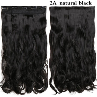 Buy natural-black HAIRRO 17/24/27/29&quot; 5 Clips Synthetic Hair Long Straight Clip in Hair Extensions False Hair Black Hair Pieces for Women