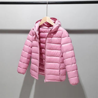 Buy pink Boys Girls Cotton Winter Fashion Sport Jacket Outwear Children Cotton-Padded Jacket Boys Girls Winter Warm Coat