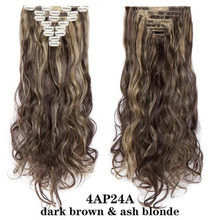 Buy 4ap24a HAIRRO 24Inches 170g 36 Colors Long Straight Synthetic Hair Extensions Clips in High Temperature Fiber Black Brown Hairpiece