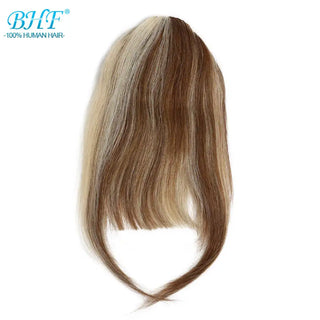 Buy p6-613 BHF Human Hair Bangs 8inch 20g Front 3 Clips in Straight Remy Natural Human Hair Fringe All Colors