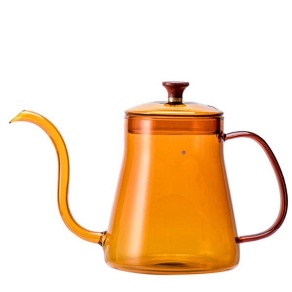 Hot Sale 350/600ml Stained Glass Kettle Hanging Ear Coffee Hand Pot Coffee Maker Teapot