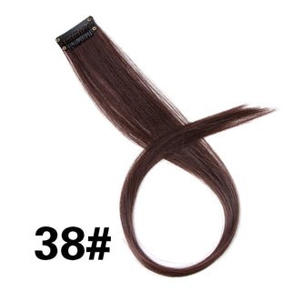 Buy 38 Alileader Clip on Hair Extension 57Color Ombre Straight Hair Extension Clip in Hairpieces High Temperature Faber Hair Pieces