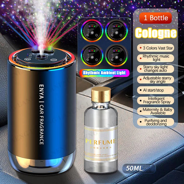 Car Air Fresheners 3 Colors Starry Sky Top Car Perfume Essential Oil Fragrance Diffuser Smell Aromatherapy Scent Air Refresher