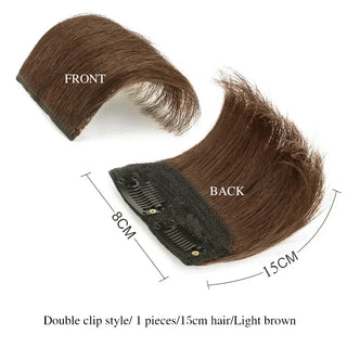 Buy a55-light-brown-15cm 10-20cm Human Hair Invisable Seamless Hair Pad Extension