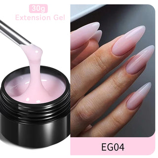 Buy eg04-30ml BORN PRETTY 60/30ml Hard Jelly Extension Nail Gel Polish French Nails Nude Pink White Clear Nail Supplies Gel for Extension