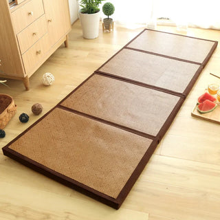 Buy b Foldable Rattan Mat, Comfortable Tatami Mattress, Yoga Sleeping Floor Mat, Foldable Tatami Flooring, 4.5cmThick Japanese Bedding