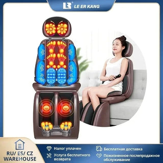 LEK 918L Electric Vibrate Back Massager Cheap Body Shoulder Heating Massage Chair Sofa Machine Neck Masage Cushion Pillow Chair