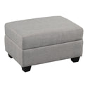 Reversible Sectional Sofa Space Saving With Storage Ottoman Rivet Ornament L-Shape Couch for Large Space Dorm Apartment