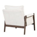 Mid-Century Modern Velvet Accent Chair,Leisure Chair With Solid Wood and Thick Seat Cushion for Living Room,Bedroom,Stud