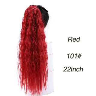 Buy 4-30hl AILIADE Synthetic 22inch Long Bouncy Curly Hair  Ponytail Extensions Hairpiece Drawstring Heat Resistant Brown Hair Extension