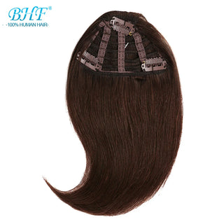 Buy 2-color-b BHF Human Hair Bangs 8inch 20g Front 3 Clips in Straight Remy Natural Human Hair Fringe All Colors