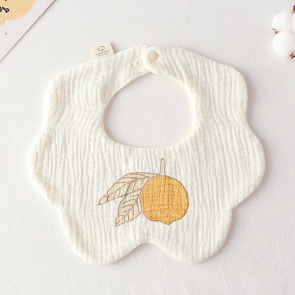 Cotton Gauze Baby Print Bibs Infant Bib