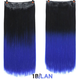 Buy 5 AOSIWIG 24inch 5 Clipsins Straight Hair Extentions Clip in on Hair Extension Black to Red Ombre Hairpiece Synthetic