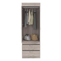 Armoire Tarento,Two Drawers - Light Gray