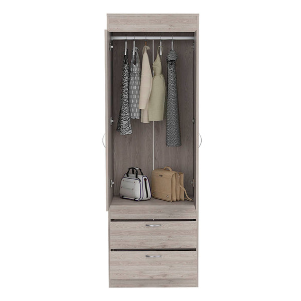 Armoire Tarento,Two Drawers - Light Gray