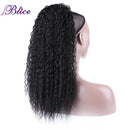 Blice Synthetic Afro Kinky Curly Hairpiece Ponytail 18" Drawstring Ponytail Extensions Hairpieces With Two Plastic Combs