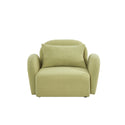 Living Room Furniture Lazy Sofa Chair Teddy Fabric Light Green