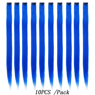 Buy 1b-blue Long Synthetic Rainbow 22 Inch Party Highlights