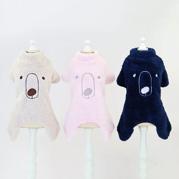 Dog Cat Clothes Cotton Sweater Coats Jumpsuit Chihuahua Clothing Winter Coat Jacket Hooded Pajamas Dog Costume