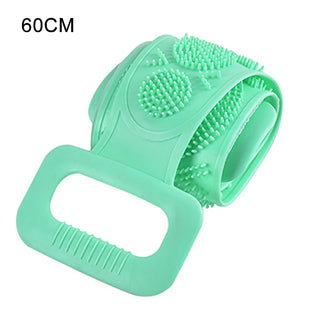 Buy 60cm-green Body Sponge Silicone Brushes Bath Towels Body Scrubber Rubbing Back Peeling Massage Shower Extended Scrubber Skin Clean Brushes