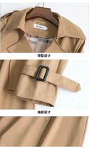 2024 Fall Winter Wholesale Long Trench Coats Women Military Style Plus Size Overcoats Coat