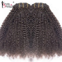 3C 4A Afro Kinky Curly Clip in Human Hair Extensions Brazilian Remy Hair 100% Human Natural Clip Ins Hair Bundle Ever Beauty