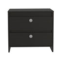 Nightstand Dreams, Two Drawers - Black