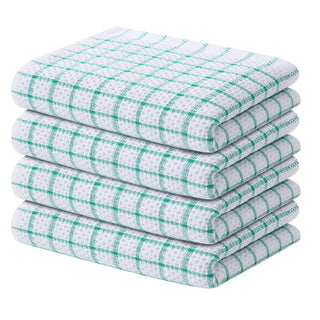 Buy tl-4pcs-38x63cm Kitinjoy 100% Cotton Kitchen Towel Soft Dishcloth Super Absorbent Kitchen Cloths Home Cleaning Scouring Towel Wash Dishes Cloth