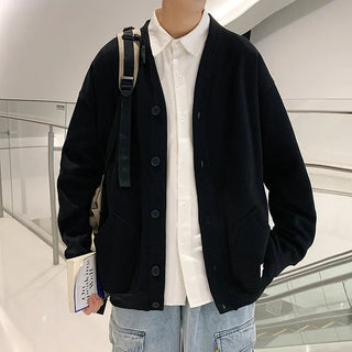 2022 New Fashion Cardigan Men's Knit Winter Coats Business Casual Jackets Male Tops Man Coat Size M-5Xl Knitwear 2 Colors