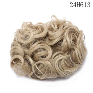 Buy 24t613 HAIRRO LARGE Comb Clip in Curly Hair Extension Synthetic Hair Pieces Chignon Women Updo Cover Hairpiece Extension Hair Bun