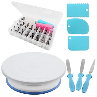 Turntable Rotating Cake Decorating Set