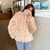 khaki Fur coat