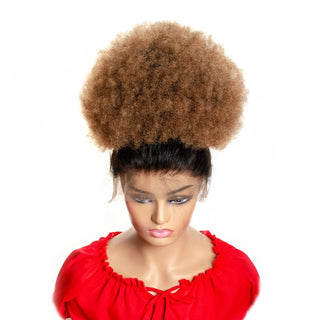 Buy t1b-30 Afro Puff Hair Bun Drawstring Ponytail