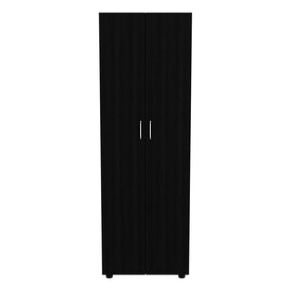 Slim Armoire Barkley, Bedroom, Black