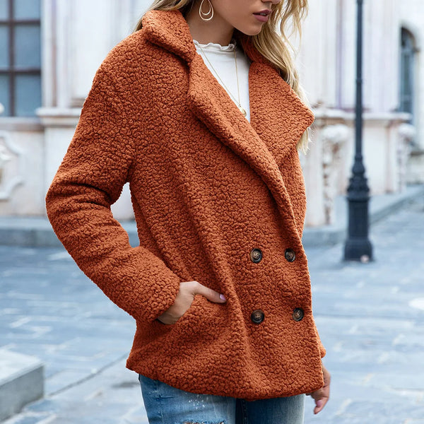 Teddy Coat Women Faux Fur Coats Long Sleeve Fluffy Fur Jackets Winter Warm Female Jacket Oversized Women Casual Winter Coat 2021