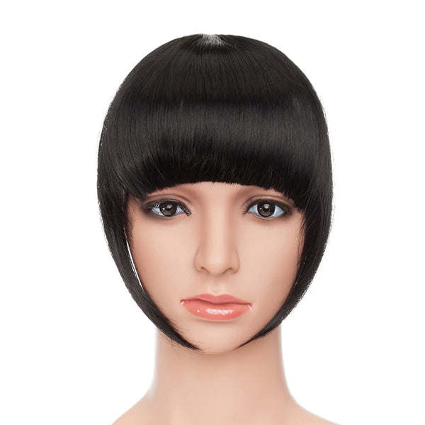 BENIHAIR Synthetic Clip in Hair Bangs Hairpiece Clip in Hair Extension Hair Extension Blunt Bangs Fake Bangs for Women