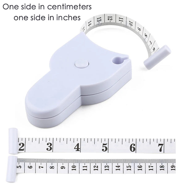 Self-Tightening Body Measuring Tape Ruler 150cm/60 Inch Sewing Tailor Dressmaking Measure Ruler Meter Film for Waist Chest Legs