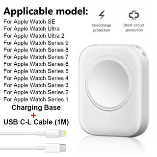 Buy for-iphone-cable For Apple Watch Chargers Portable Smartwatch Charging Cable for Apple Watch SE Ultra for iWatch Series 9 8 7 6 5 4 3 2 1 Charger