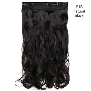 Buy 1b HAIRRO 5 Clips Synthetic Hair Long Straight Clip in Hair Extensions False Hair Black Hair Pieces for Women False Wavy Hairpiece