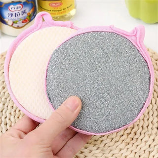 5Pcs Double Side Dishwashing Sponge Dish