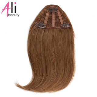 Buy 8 3 Clips Human Hair Bangs Remy Straight Clip in Hair Extensions Gradient Bangs 3D Blunt Cut Natural Hair Fringe Hairpiece