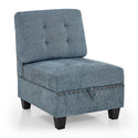 Single Chair for Modular Sectional,Navy(26.5"x31.5"x36")